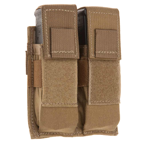 Tacshield Universal Double Pistol Double Coyote 1000D Nylon MOLLE