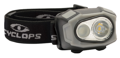Cyclops eFlex 400 Headlamp400 Lumens White,Red,Green,Blue Cree LED Black Headlamp Rechargeable