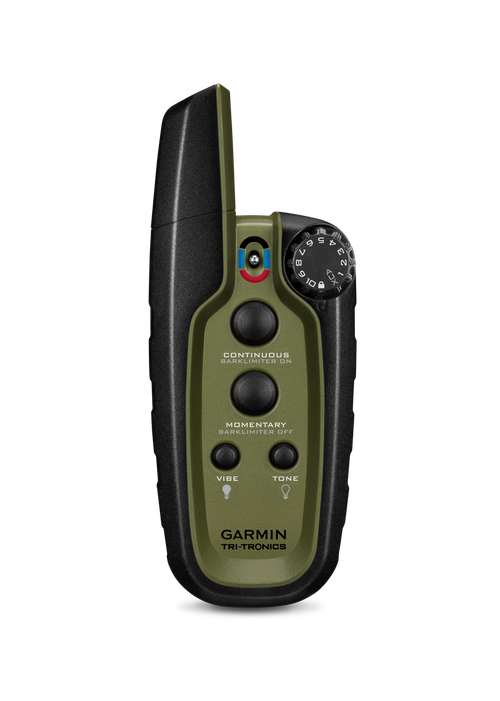 Garmin Sport Pro Handheld Green BarkLimiter, LED Beacon Lights, 1-Hand Operation, Water-Resistant Rechargeable Li-ion Up to 3 Dogs .75 Mile Range