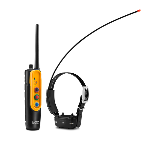 Garmin Pro Trashbreaker System Bundle Handheld BarkLimiter, Tri-Tronics, LED Beacon Lights, 1-Hand Operation Yellow Rechargeable Li-ion; Collar Up to 9 Dogs 4 Mile Range