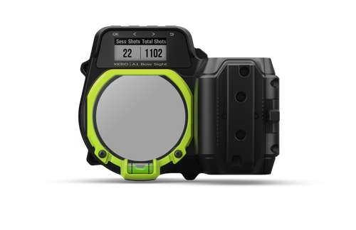 Garmin Xero A1 Bow Sight Black/Green 300 yds Range Right Hand User Compatible With Garmin GPS Devices Features Digital Laser Rangefinder