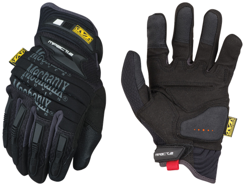 Mechanix Wear M-Pact 2 Covert Black Armortex Small Velcro Closure
