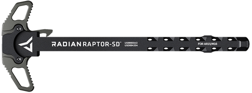 Radian Raptor-SD Raptor SD Charging Handle AR-15/M16, 7075 Aluminum, Ported Shaft, Mil-Spec Radian Gray Anodized Finish