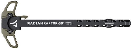 Radian Raptor-SD Raptor SD Charging Handle AR-15/M16, 7075 Aluminum, Ported Shaft, Mil-Spec Radian Olive Drab Anodized Finish