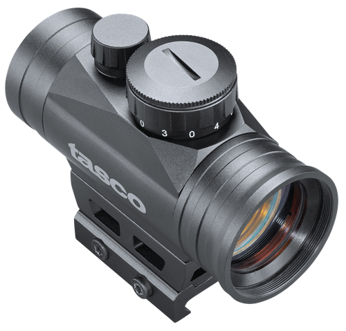 Tasco Pro Point Matte Black 1x30mm 3 MOA Illuminated Red Dot Reticle Features Picatinny Adaptor
