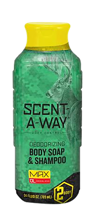 Scent-A-Way Max Green Soap Odor Eliminator Odorless Scent Vegetable Proteins 24 oz Liquid