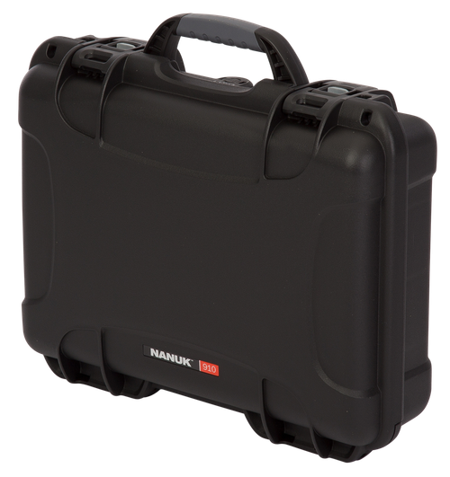Nanuk 910-GLOCK1 910 Glock Compatible 2 Up Pistol Case Black Polymer with Latches, Closed-Cell Foam Padding & Airline Approved 13.20" L x 9.20" W x 4.10" H Interior Dimensions