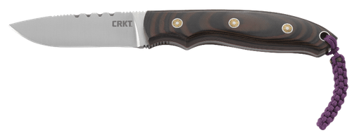 Columbia River Hunt'N Fisch, Fixed Blade Knife, 3" Blade, G10 Handle, Leather Sheath, 58-60/Satin Finish, 8Cr13MoVSteel, Plain Edge
