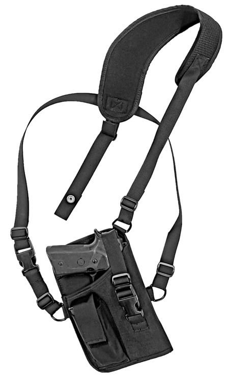 Grovtec Trail Pack Shoulder Black Nylon Harness Fits Large Semi-Auto Fits 4.50-5" Barrel
