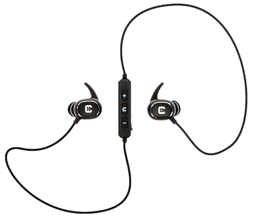 Caldwell E-Max Power Cords Rechargeable 22 dB In The Ear Black Ear Buds with Bluetooth for Adults Includes Multiple Size Plugs