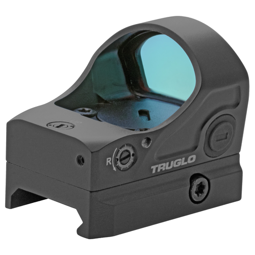 Truglo PR3 Prism, Red Dot, 1x32mm, 6 MOA Red Dot with Outer Ring, Black, Includes Lens Covers