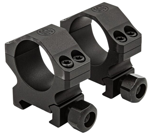 Sig Sauer Alpha1 Hunting Scope Ring Set For Rifle Weaver High 35mm Tube 0 MOA Black Powder Coated Aluminum