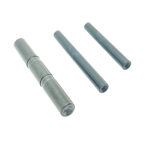 Cross Armory 3 Pin Set Dimpled Compatible Glock 17/19/26/34 Gen5 Black Steel