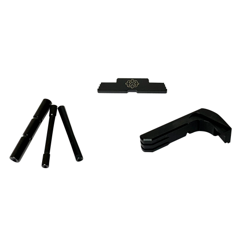 Cross Armory 3 Piece Kit Extended CompatibleGlock 17/19/26/34 Gen5 Black Steel/Aluminum