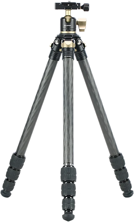 Leupold Alpine Tripod Kit, Carbon Fiber, Black, Aluminum Ball Head, 5-58" Vertical Adjustment, Rubber Feet & 13 lbs Weight Capacity