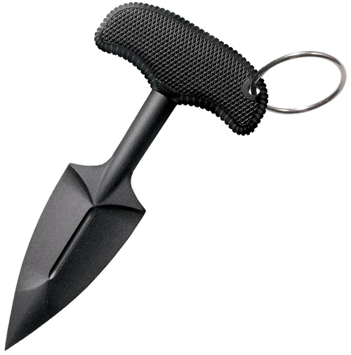 Cold Steel FGX Push Blade II 2.25" Fixed Spear Point Plain Griv-ex Blade Black Kray-Ex Handle