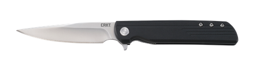 Columbia River LCK +, 3.33" Folding Knife Liner Lock, Plain Edge, 8Cr13MoV Steel Blade, Satin Finish, Glass-Reinforced Nylon Handle, Assisted Opening IKBS