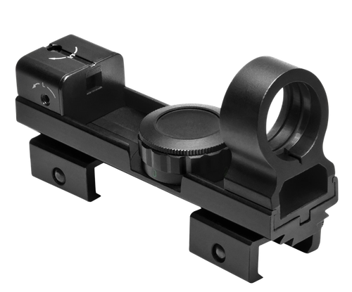 NCSTAR Red & Green Dot Optic, Black, Weighs 4.0oz, 5 MOA Red/Green Dot, 3 Brightness Settings, Interchangeable Weaver & 3/8 Dovetail Mount