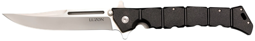 Cold Steel Luzon Large 6" Folding Plain 8Cr13MoV SS Blade/Black GFN Handle Features Safety Switch Includes Pocket Clip