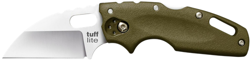 Cold Steel Tuff Lite Mini 2" Folding Wharncliffe Plain 4034 Stainless Steel Blade Griv-Ex Olive Drab Green Handle