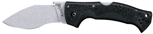 Cold Steel Rajah III 3.50" Folding Drop Point Plain Stone Washed AUS-10A SS Blade/Black Griv-Ex Handle Includes Pocket Clip
