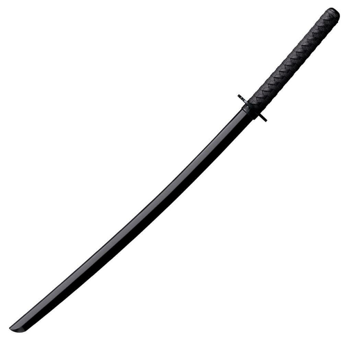 Cold Steel Bokken Training Sword 30" Fixed Plain Black Polypropylene Blade 11.50" Black Imitation Cord Wrap Polypropylene Handle