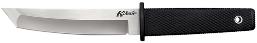 Cold Steel Kobun 5.50" Fixed Tanto Plain AUS-8A SS Blade/Black Deep Checkered Kray-Ex Handle Includes Belt Clip/Sheath