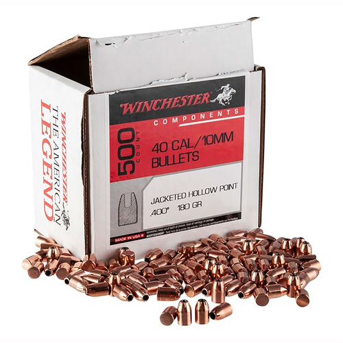 Winchester 40S&W 180gr Jacketed Hollow Point 500 Per Box NOT AMMO THESE ARE RELOADING BULLETS