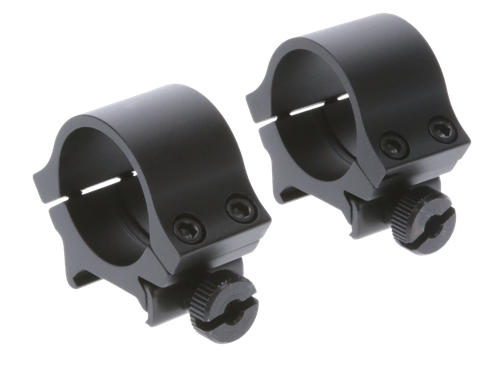 TruGlo TG-TG8961B1 Scope Ring Set Lightweight Quad Picatinny/Weaver Medium 1" Tube Matte Black Aluminum