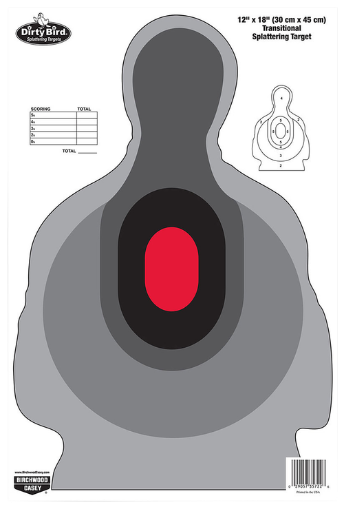 Birchwood Casey Dirty Bird 12" x 18" Transitional Silhouette Target, 8 Targets