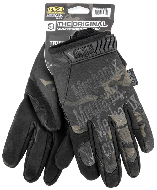 Mechanix Wear Multicam Black Original Gloves MultiCam Black Touchscreen Synthetic Leather Large