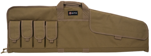 G Outdoors SRC42-Flat Dark Earth Single Rifle Case Flat Dark Earth 600D Polyester with Mag Pouch, Lockable Zippers & Fleece-Lining 42" L x 13" H Exterior Dimensions