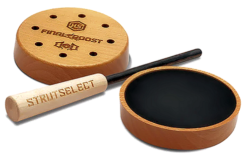 HS Strut Drury Outdoors Signature Pot Call Friction Call Attracts Turkeys Natural Aluminum/Wood