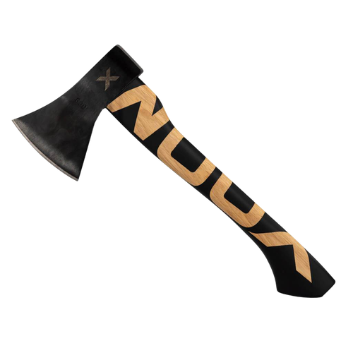 Woox BU.AXE002.01 VOLANTE 4" Blade Axe Carbon Steel Blade Black Wood WOOX Logo American Hickory Handle 14" Long