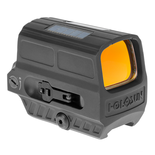 Holosun 512 Rifle Enclosed Reflex, Solar, Red Multi-Reticle, Titanium, Enclosed, Solar, Shake Awake, Rifle
