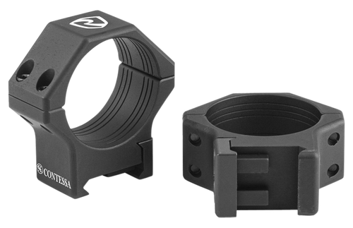 Riton Contessa Scope Ring Set Picatinny Rail Medium 30mm Tube Matte Black Aluminum