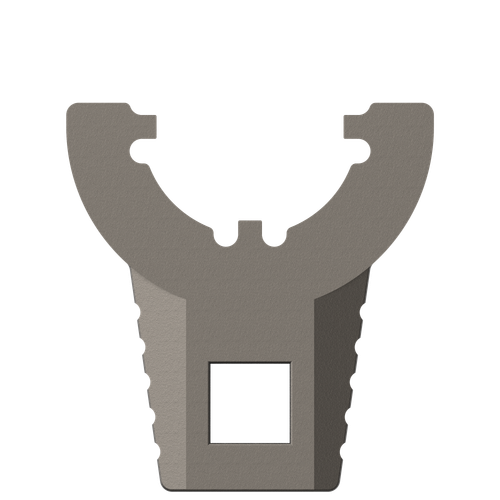 Real Avid Master -Fit Thin Castle Nut Wrench Titanium/Stainless Steel for AR-Platform