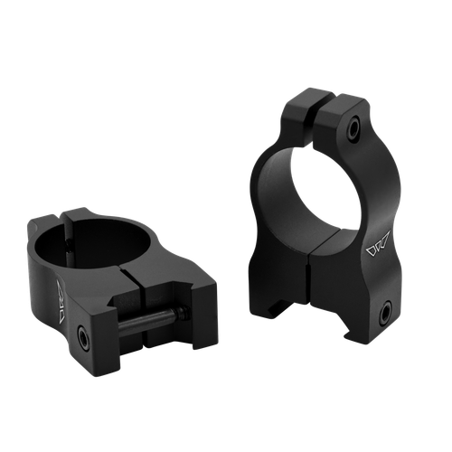 Warne Vapor Scope Ring Set Fixed For Rifle Maxima/Weaver/Picatinny High 1" Tube Matte Black Aluminum