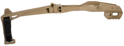 Recover Tactical 2020NB-02 Tactical 20/20 Stabilizer Kit Synthetic Tan Brace with Strap & Charging Handles for All Gen Glock