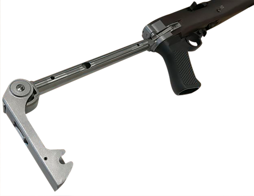 Samson 10-00037-00 A-TM Folding Stock Stainless Steel & Walnut Finish with Black Polymer Grip for Ruger 10/22 (Rifle Parts NOT Included)