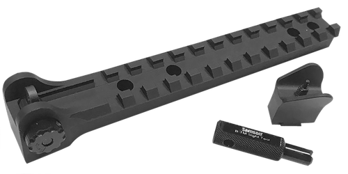 Samson 04-04082-01 B-TM Sight Package Black Anodized Overall Steel Front & Rear Sight Aluminum Base for Ruger 10/22 Drilled & Tapped Rec