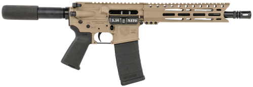 Diamondback DB15 AR15 Pistol5.56x45/223 10" Barrel, M-Lok Handguard, Flat Dark Earth Aluminum Picatinny Rail Receiver, Magpul Grip, 30rd