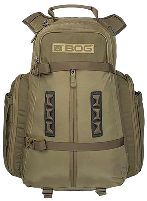 Bog-Pod Kinetic Hunting Day Pack Lightweight made of Tear Resistant Nylon with Olive Drab Green YKK Zipper, Rain Cover & Removeable Gun/Bow Boot