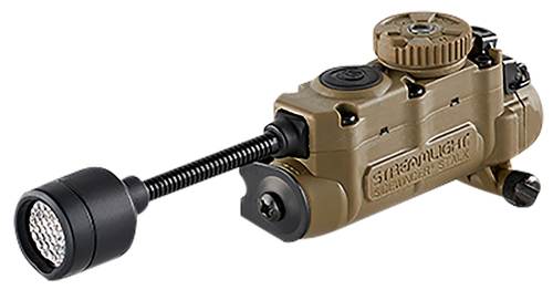 Streamlight Sidewinder Stalk, Military Helmet Light SystemFlexible Stalk, 76 Lumens, 12-200 Candela, 5.6 Hours of Run Time on High, 95 Hours of Run Time on Low, 28 Meter Beam Distance, Accepts CR123A & AA Batteries, Coyote