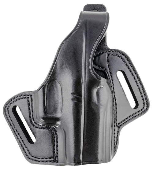 Galco Fletch Belt Holster High Ride Style made of Leather with Black & Belt Slide Mount Type fits Glock 43, 43X wo Red Dot & Springfield Hellcat wo Red Dot for Right Hand