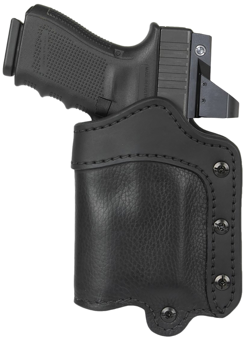 1791 Ultra Custom Light Bearing, Outside Waistband Belt Holster, Fits Multiple Compact to Semi-Auto Pistols Light, Matte Finish, NightSky Black Leather, Right Hand