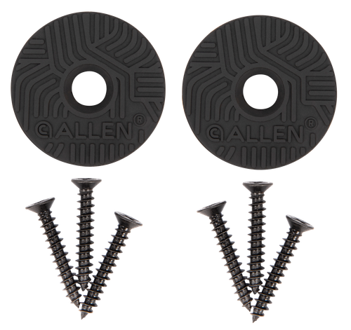 Allen Disc Gun & Tool Magnet Set Black Metal Screw On 2 pk