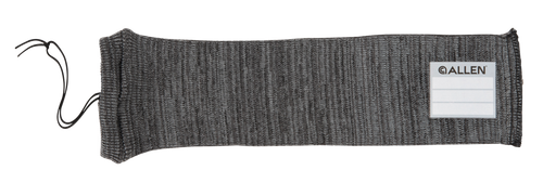 Allen Firearm Sock Gray Silicone-Treated Knit, Custom ID Labeling Holds Handguns 14" L x 3.75" W
