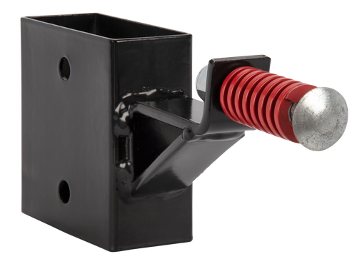 EZ-Aim Gong Hanger with Recoil Spring Black Powder Coated Steel, 5.50" Long & is compatible with 2" x 4" Lumber