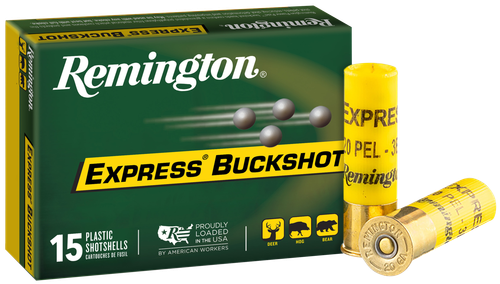Remington Express 20 Ga 2.75" 8 Pellets 1325 fps 000 Buck Shot 15 Bx